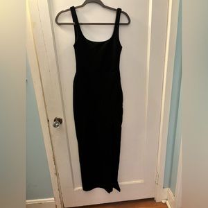 Nasty Gal Slim Fit Black Dress w/ slit